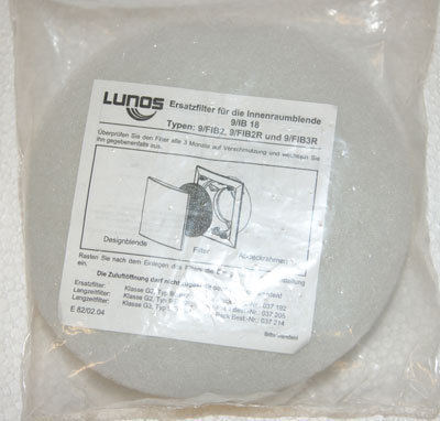 37192 ALD-R 160 e² 5x Ersatz Staub Filter für Lunos Typ 9/FIB-2 
