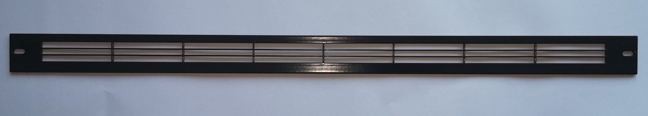 Aldes Gitter APP flach, AF, Metall 2 x 24 x 390 mm, für Fe-Zuluft, anthrazit, Art. A26114595