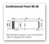 Zuluftelement Aerex Fresh 90dB-IS, Schalldämmrohr DN 149, Außengitter, A-0047-0084